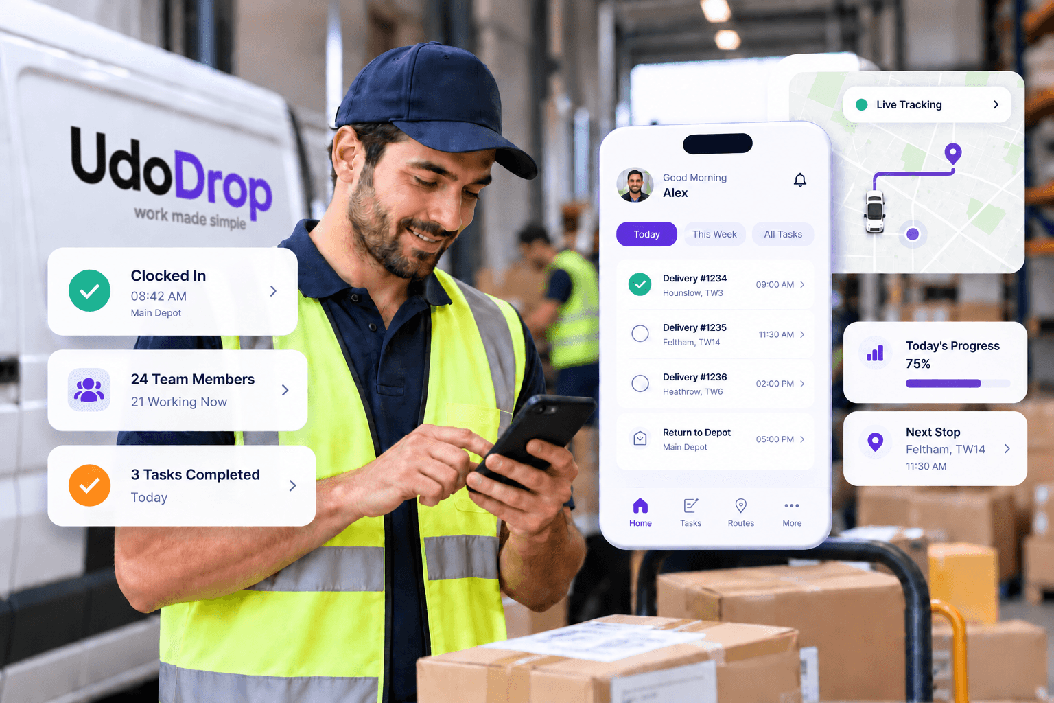 UdoDrop workforce operations management